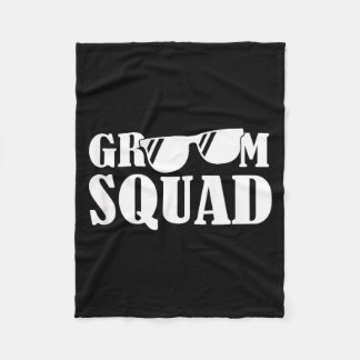 Bachelor Party Crew Groomer Wedding Groom Funny Fleecefilt