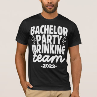 Bachelor Party Drinking Team, Anpassade T Shirt