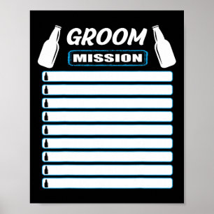 Bachelor Party-enhet med checklist - Bachelor Pa Poster