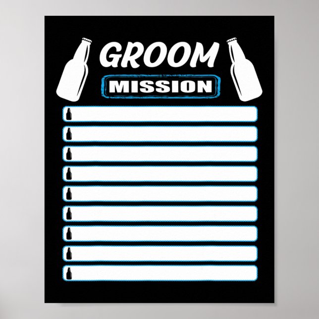Bachelor Party-enhet med checklist - Bachelor Pa Poster (Framsidan)