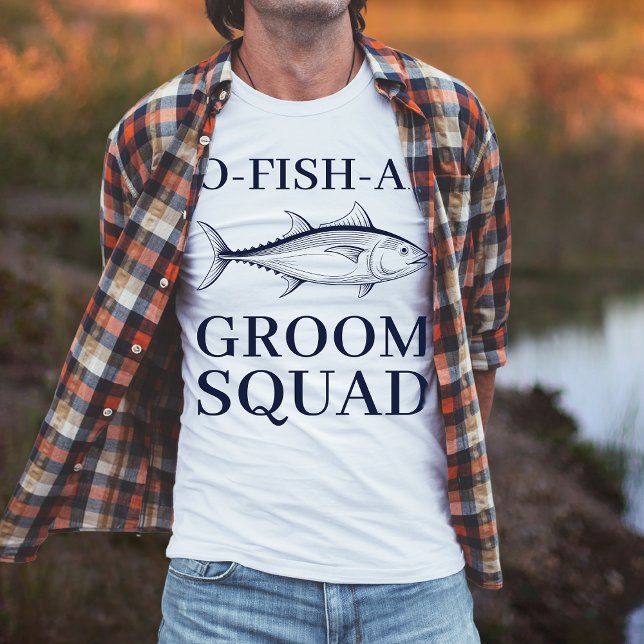 Bachelor Party Fishing Resa Groom Squad T-Shirt (Skapare uppladdad)