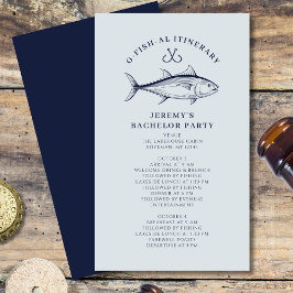 Bachelor Party Fishing Resa Itinerary Tilläggskort