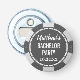 Bachelor Party Gambling Poker Chip Flaska Open Flasköppnare
