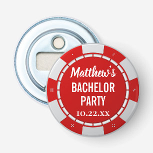 Bachelor Party Gambling Poker Chip Flaska Open Flasköppnare