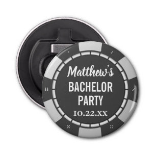 Bachelor Party Gambling Poker Chip Flaska-öppnare Flasköppnare