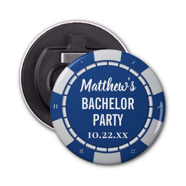 Bachelor Party Gambling Poker Chip Flasköppnare (Framsidan)
