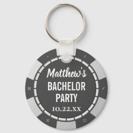 Bachelor Party Gambling Poker Chip Nyckelring