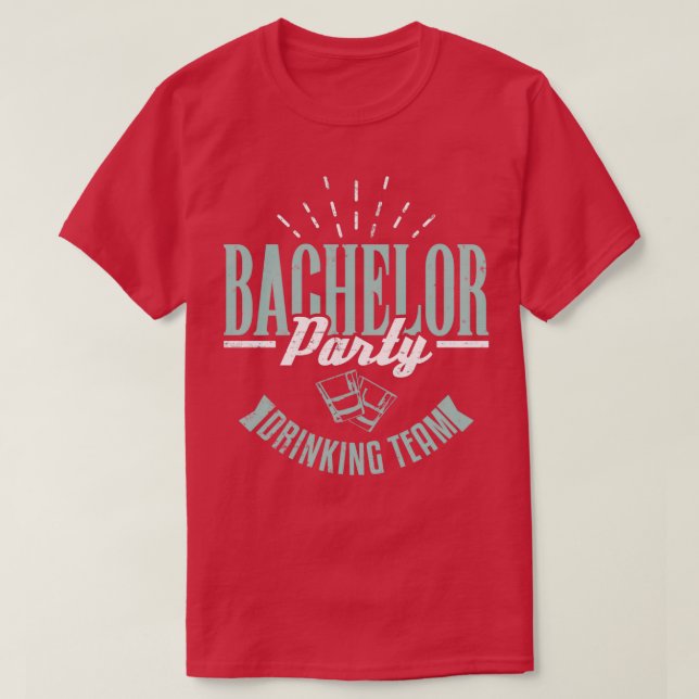 Bachelor Party Groom 5 T Shirt (Design framsida)