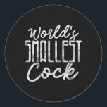 Bachelor Party Groom Bröllop World's Minsta Grun Runt Klistermärke<br><div class="desc">Bachelor Party Groom Bröllop World's Minsta Grunge</div>