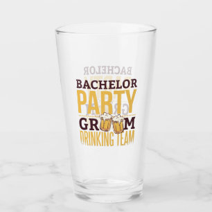 Bachelor Party Groom Drinking Team Funny Bröllop Glaskopp