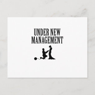 Bachelor Party Groom Gift under New Management Inbjudan Vykort