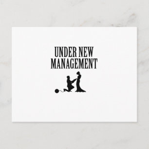 Bachelor Party Groom Gift under New Management Meddelande Vykort