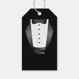 Bachelor Party Groomsman Team Groom Black tuxedo Presentetikett