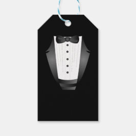 Bachelor Party Groomsman Team Groom Black tuxedo Presentetikett