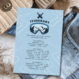 Bachelor Party Helg Ski Resort Itinerary Tilläggskort
