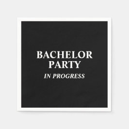 Bachelor Party in Progress Napkins Pappersservett