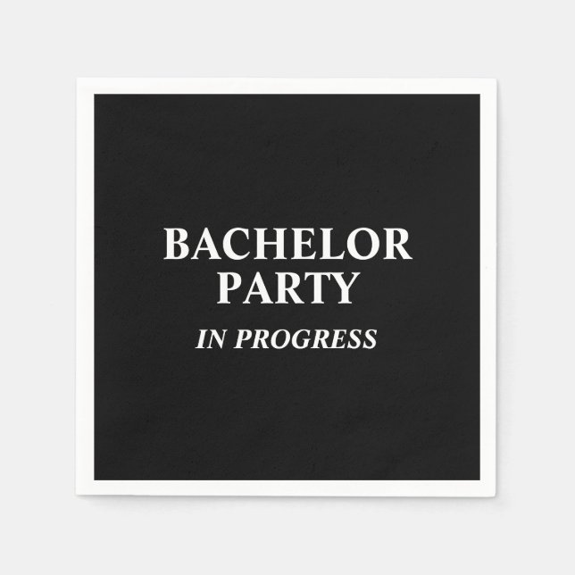 Bachelor Party in Progress Napkins Pappersservett (Framsidan)