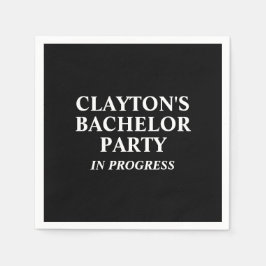 Bachelor Party in Progress Napkins Pappersservett