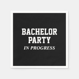 Bachelor Party in Progress Napkins Pappersservett
