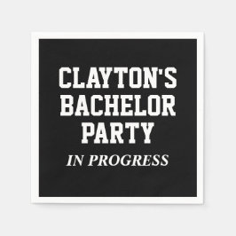 Bachelor Party in Progress Napkins Pappersservett