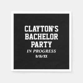 Bachelor Party in Progress Napkins Pappersservett