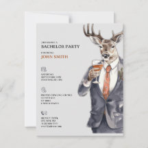 Bachelor Party Invitation Men Template