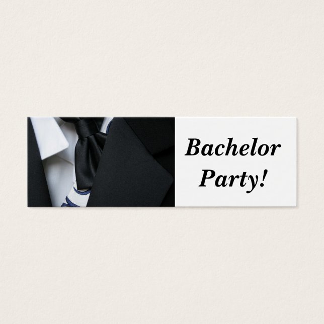 Bachelor Party Litet Visitkort (Framsidan)