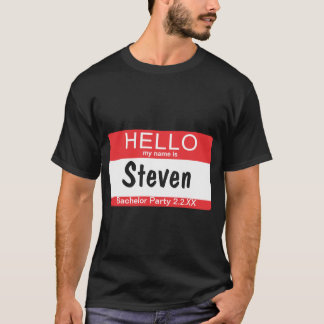 Bachelor Party Namn bricka Gift T-Shirt