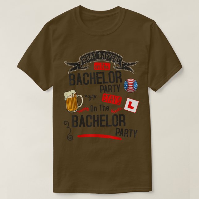 Bachelor Party Outfit Groom Getting Married & Groo T Shirt (Design framsida)