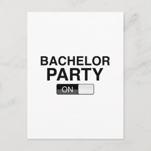 Bachelor Party på Inbjudan Vykort