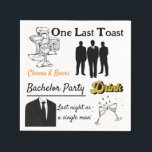 Bachelor Party Pappersservett<br><div class="desc">🥂 Öka ditt Bachelor-parti med anpassade Coattail Napkins! 🍻 när det gäller att fira den sista turen för den blivande brudgummen som en kandidat räknas alla detaljer. Våra skräddarsydda servetter är perfekten till din party-dekoration, som ger dig en aning klasstillhörighet och personlig anpassning som gör att alla kan höja glasögonen....</div>