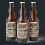 Bachelor Party Rustic Whiskey Barrel Ölflaska Etikett<br><div class="desc">Rustik whiskytunerdesign med fet western typografi. Anpassa den här designen med din egen text. Anpassa den här designen ytterligare genom att markera länken "anpassa ytterligare" om du vill.</div>