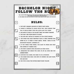 Bachelor Party-spel, följ Regler, Inbjudningar