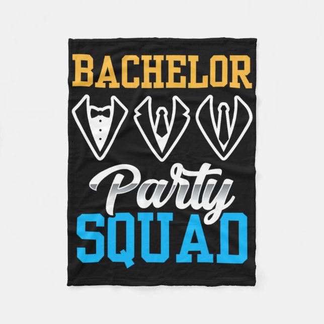 Bachelor Party Squad Bride Team Groom 1 Fleecefilt (Framsidan)