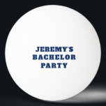 Bachelor Party Stag Party Pong Boll Blue Hashtag<br><div class="desc">Bachelor Party eller Stag Party Personlig Beer Pong Boll med Bröllop Hashtag</div>