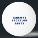 Bachelor Party Stag Party Pong Boll Blue Hashtag<br><div class="desc">Bachelor Party eller Stag Party Personlig Beer Pong Boll med Bröllop Hashtag</div>