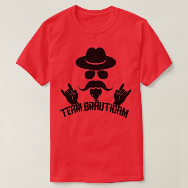 Bachelor Party Team Groom 1 T Shirt (Design framsida)