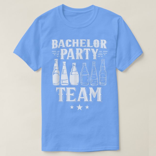 Bachelor Party Team Groom Bride131 T Shirt (Design framsida)