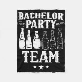 Bachelor Party Team Groom Bride 4 Fleecefilt