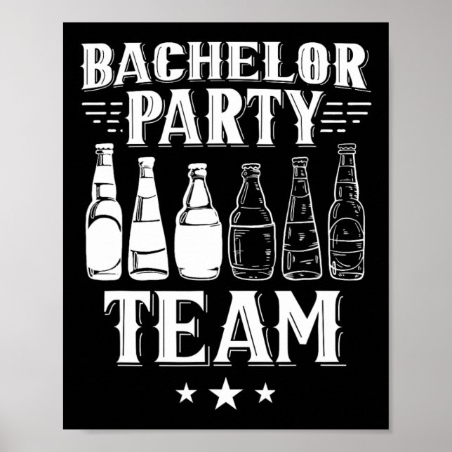 Bachelor Party Team Groom Bride 4 Poster (Framsidan)