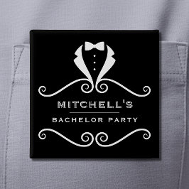 Bachelor Party Tuxedo Suit Bowtie Black & White Knapp