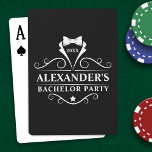 Bachelor Party Tuxedo Tie Black Casinokort<br><div class="desc">Svartkort för Tuxedo Tie Black-spelare</div>