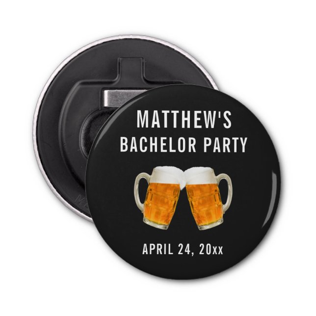 Bachelor Party Wedding Favor Beer Cheers Flasköppnare (Framsidan)