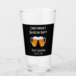 Bachelor Party Wedding Favor Beer Cheers Glaskopp