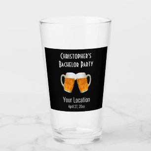 Bachelor Party Wedding Favor Beer Cheers Glaskopp
