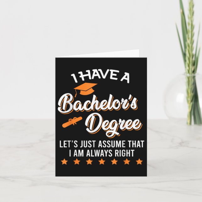 Bachelor Studenten 2025 Always Höger Bachelor Deg Kort (Framsida)