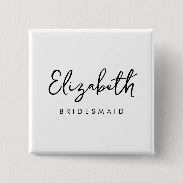 Bachelore Bridesmaid Gifts Womens Template Square Knapp (Framsida)