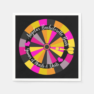 Bachelorette Bash Game of Darts Theme Pappersservett