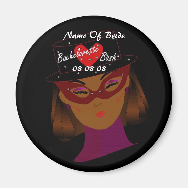 "Bachelorette Bash" Magnet - Anpassningsbar (Framsidan)