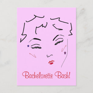 Bachelorette Bash Vykort